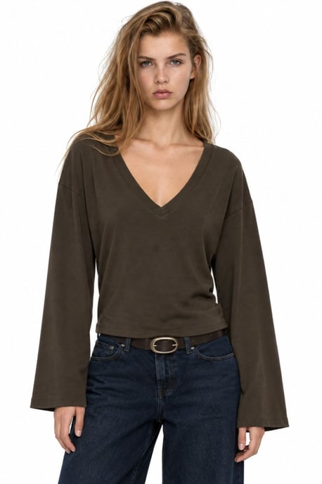 Busem Damen-T-Shirt aus Baumwolle und Elasthan - Image 1