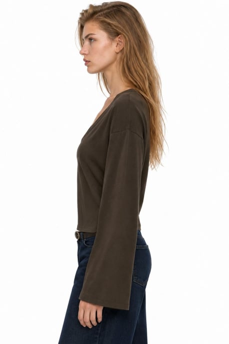 Busem Damen-T-Shirt aus Baumwolle und Elasthan - Image 2