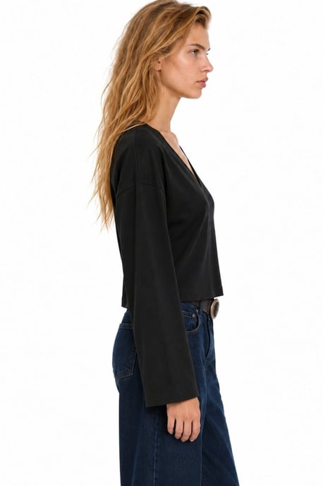 Busem Damen-T-Shirt aus Baumwolle und Elastan - Image 2