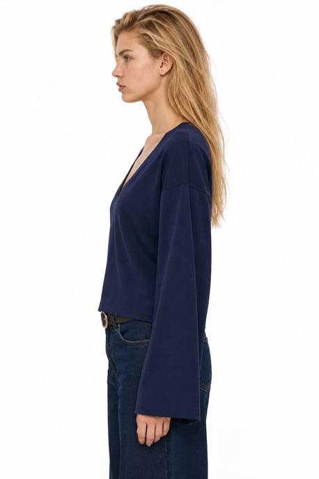 Busem Damen-T-Shirt aus Baumwolle und Elastan - Image 2