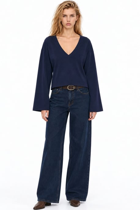 Busem Damen-T-Shirt aus Baumwolle und Elastan - Image 3