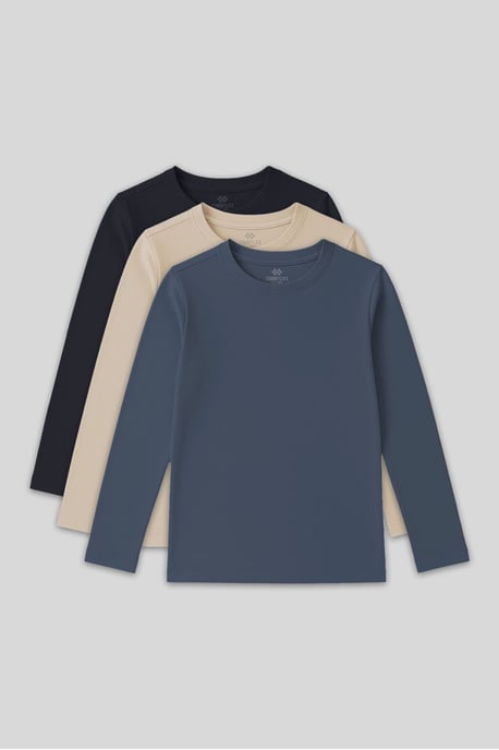 Kinder-T-Shirt mit langen Ärmeln und Rundhalsausschnitt - Image 1