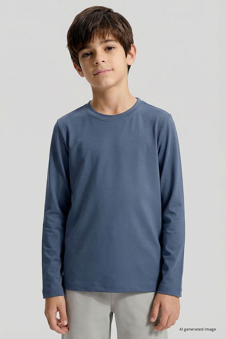 Kinder-Langarm-T-Shirt mit Rundhalsausschnitt - Image 4