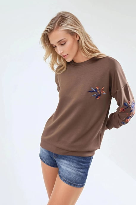 Damen-Sweatshirt mit Rundhalsausschnitt - Image 2