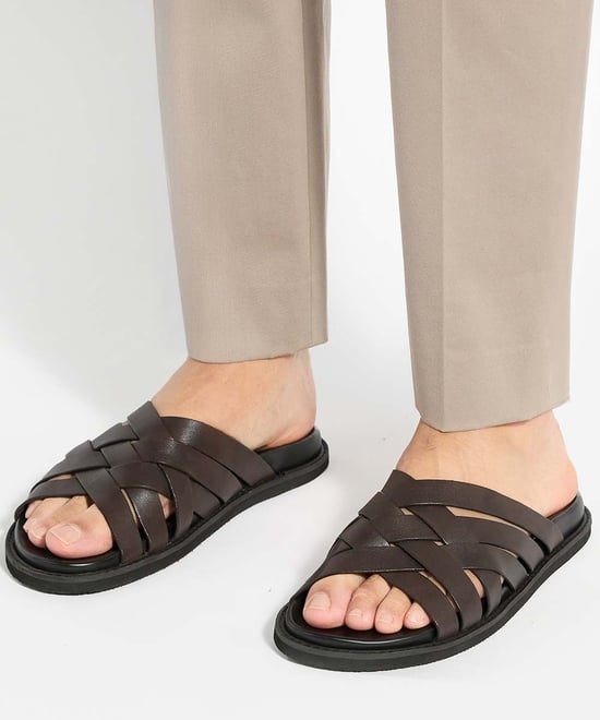 Dune Herren Iddris – Geflochtene Ledersandalen zum Hineinschlüpfen - Image 3