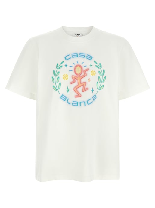 Casablanca Weißes T-Shirt aus Bio-Baumwolle - Image 1