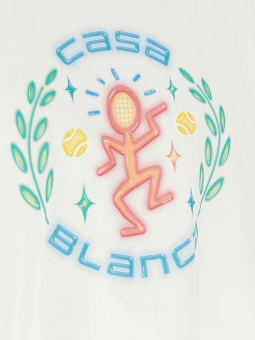 Casablanca Weißes T-Shirt aus Bio-Baumwolle - Image 4