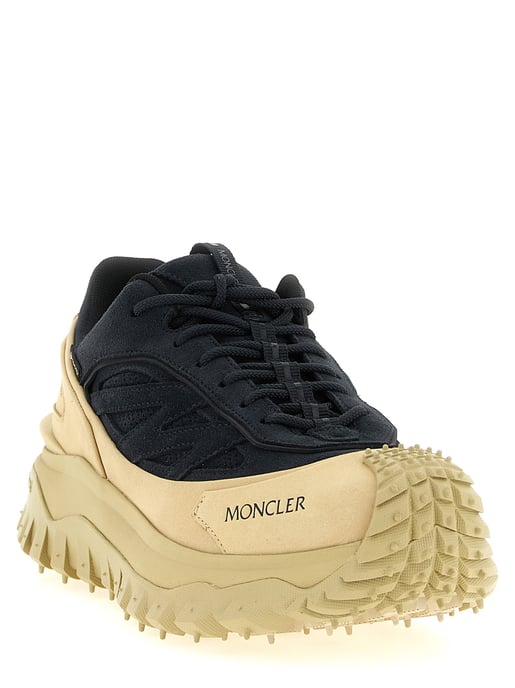 Moncler Blaue Ledersneaker - Image 2