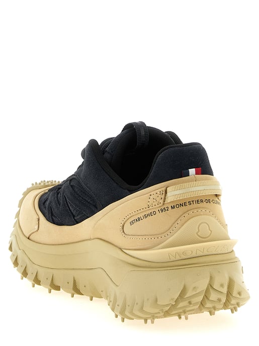 Moncler Blaue Ledersneaker - Image 3