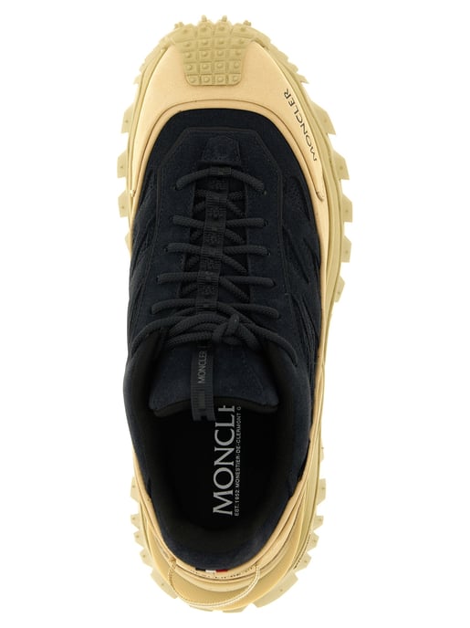 Moncler Blaue Ledersneaker - Image 4