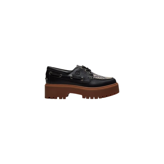 Timberland Schwarze Leder-Plateau-Pumps - Image 1