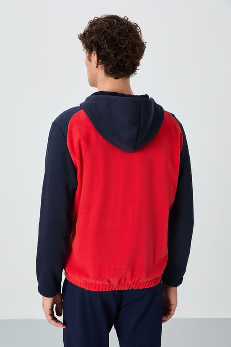 Tommy Life Herren-Sweatshirt aus Plüsch mit Colour-Blocking und halbem Reißverschluss - Image 5