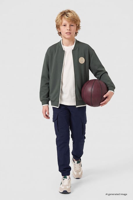 Youth Rundhals-Sweatshirt mit Reißverschluss - Image 2