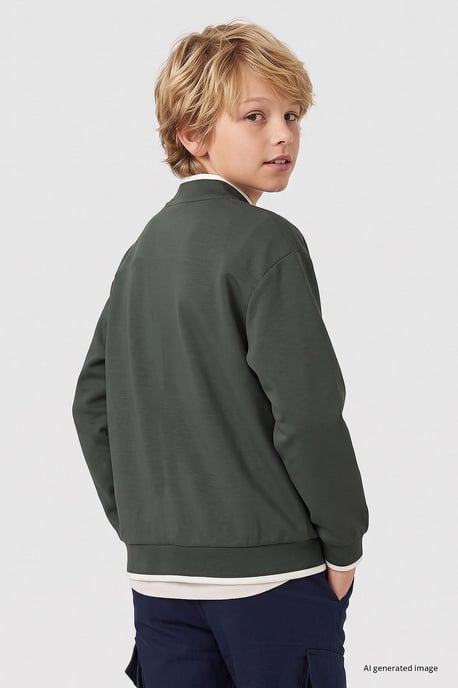 Youth Rundhals-Sweatshirt mit Reißverschluss - Image 5