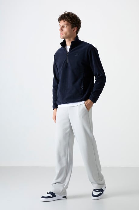Tommy Life Herren-Sweatshirt mit Slim Fit und halbem Reißverschluss aus Plüsch - Image 3