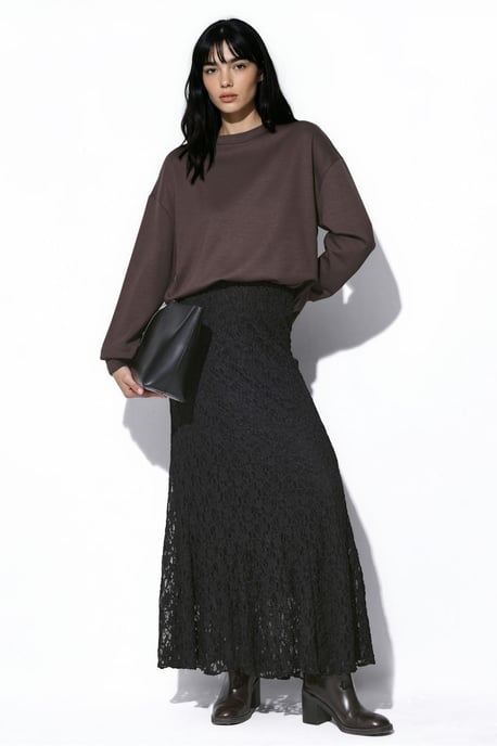 High-Waist-Spitzen-Maxirock - Image 2