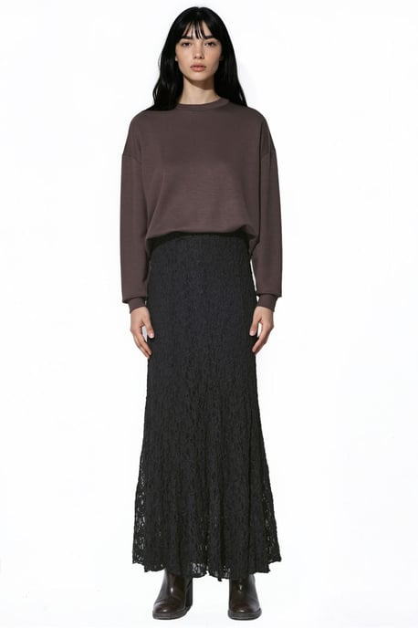 High-Waist-Spitzen-Maxirock - Image 3