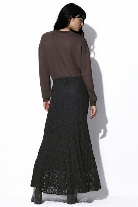 High-Waist-Spitzen-Maxirock - Image 6