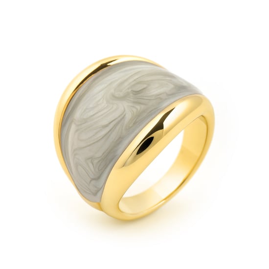 Luxenter Ring in grünem Lack in 18 karat Gelbgold - Sul - Image 1