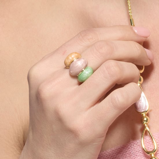 Luxenter-Ring wurde in 18 Karat Gelbgold und Pink Resin - Ismaly - Ismaly gefertigt - Image 3