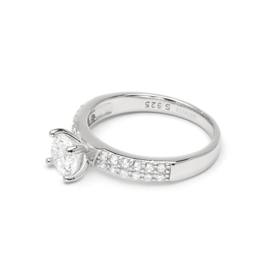 Luxenter-Ring in 925 Sterlingsilber und Brilliant Zirconia, abgeschlossen in Rhodium - Anwi - Image 1