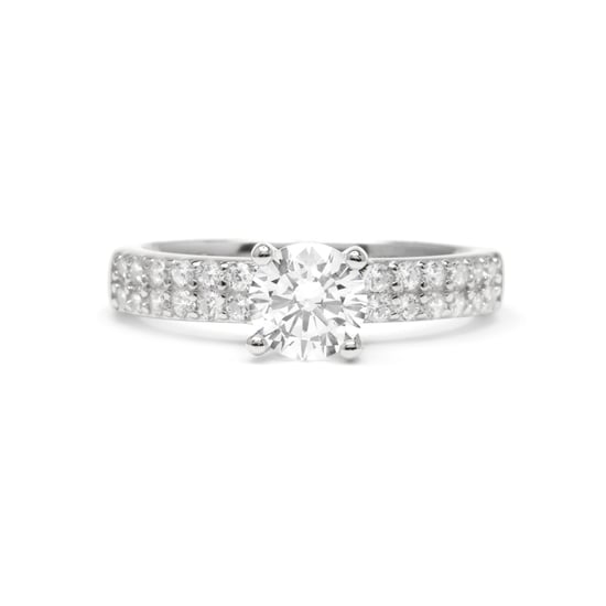 Luxenter-Ring in 925 Sterlingsilber und Brilliant Zirconia, abgeschlossen in Rhodium - Anwi - Image 4
