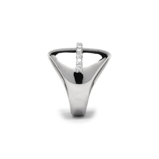 Luxenter-Ring aus 925 Sterlingsilber und brillantem Zirkonia mit Rhodium-Finish – Idel - Image 3