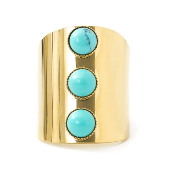 Luxenter Turquoise Ring wurde in 18 Karat Gelbgold - Isum - Image 5
