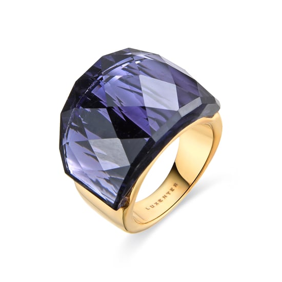 Luxenter Ring mit Onyx Hydrothermal Quarz in 18 Karat Gelbgold – Fadino - Image 1