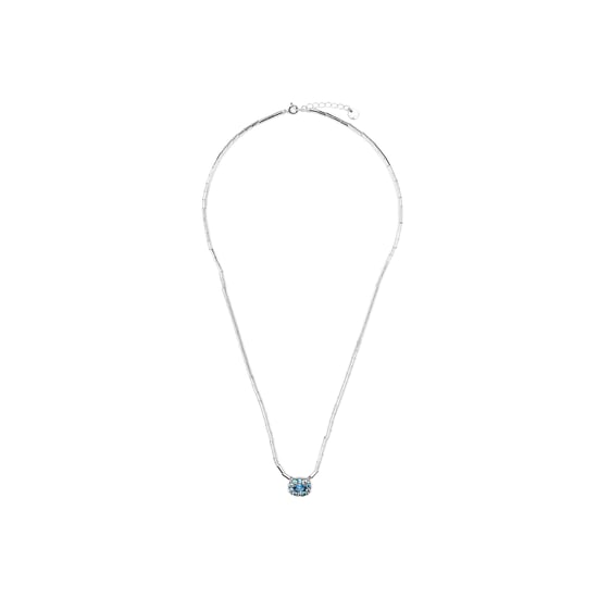 Luxenter-Halskette in 925er Sterlingsilber- und Saphirzirkonia-Rhodium-Finish – Mezay - Image 3