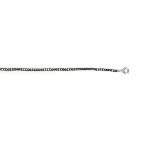42 cm lange Luxenter-Kette aus facettiertem Hämatit und 925 cm Sterlingsilber-Rhodium-Finish – Naturstein - Image 5
