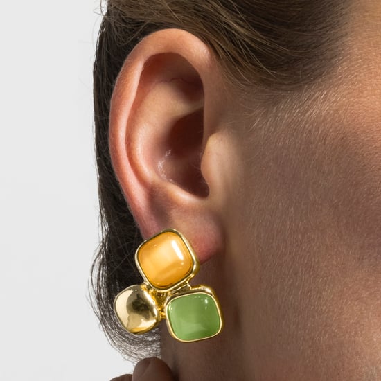 Luxenter Ohrringe mit mehrfarbigem Katzenaugen-Finish in 18-Karat-Gold - Nuroa - Image 3