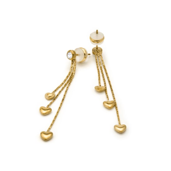 Luxenter Brilliant Zirconia Ohrringe in 18-karat-Gelbgold - Dareo - Image 5