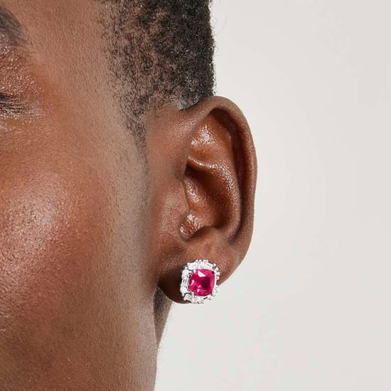 Luxenter 925 Sterlingsilber-Ohrringe mit Ruby Zirconia Rhodium-Finish – Zemoa - Image 3