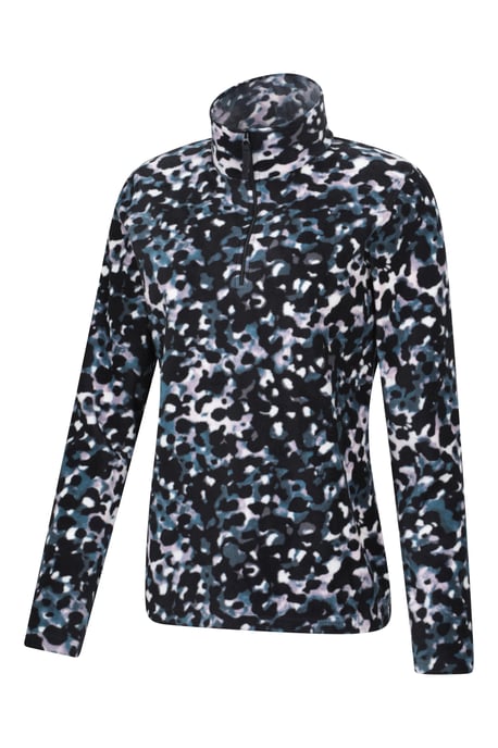 'Camber' Damen Fleecejacke mit Streifen, halber Reißverschluss, warm, kuschelig, Pullover, Lila - Image 3