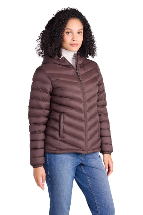 'Seasons' Damen-Steppjacke Wasserabweisender isolierter Wintermantel Dunkelbraun - Image 2