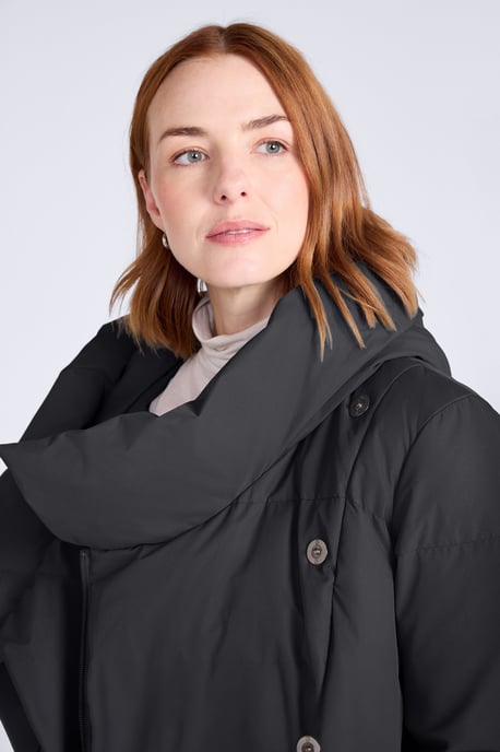 Mountain Warehouse Damen Cosy Wrap Daunen-Steppjacke Wasserabweisend Warm Winter-Pufferjacke Schwarz - Image 3
