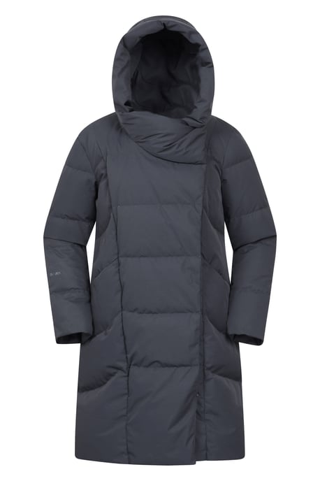 Mountain Warehouse Damen Cosy Wrap Daunen-Steppjacke Wasserabweisend Warm Winter-Pufferjacke Schwarz - Image 6
