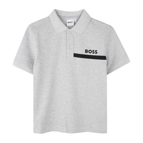 Boss - Poloshirt für Kinder, Regulär, kurzärmlig (Grau) - Image 1