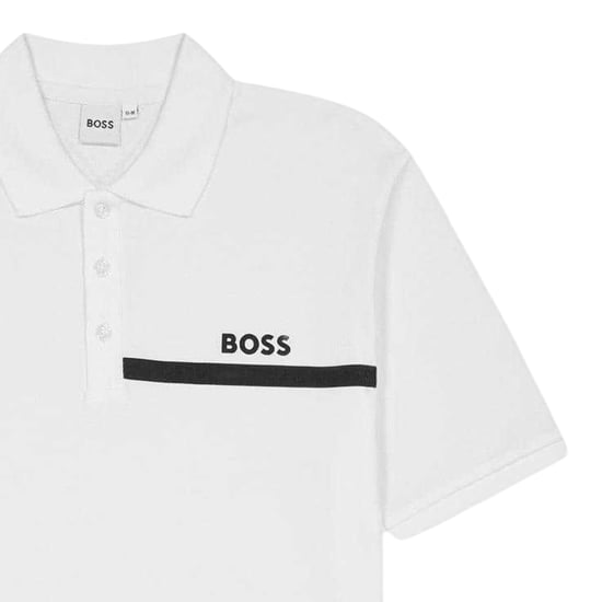Boss - Poloshirt für Kinder, Regulär, kurzärmlig (Weiß) - Image 3