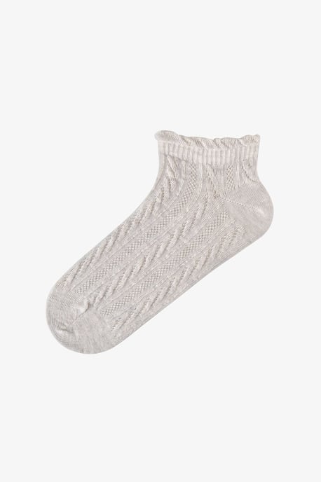 Jacquard-Rüschensocken im Paar, knöchellang - Image 4