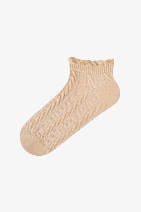 Jacquard-Rüschensocken im Paar, knöchellang - Image 6