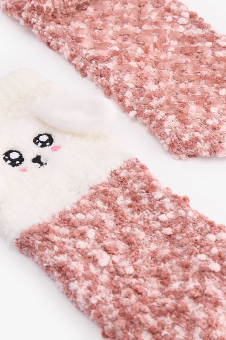 Happiness Dog Pattern Crew-Socken - Image 3