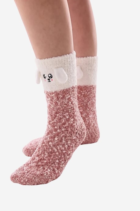 Happiness Dog Pattern Crew-Socken - Image 5