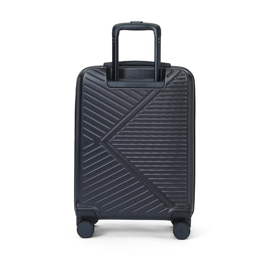 Hybrid-Handgepäckkoffer ABS+PU Schwarz 57x37x25 cm, 8 Rollen, Fronttasche - Image 6