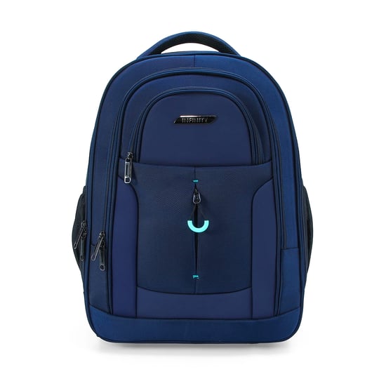 17" Laptop-Rollrucksack Blau, 1680D + PU, 2 Rollen, Trolley-Rucksack - Image 2