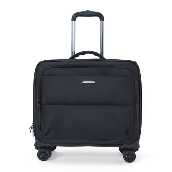 18" Laptop-Rollenaktenkoffer Schwarz, 1680D-Polyester, 4 Rollen, Businesstasche - Image 1