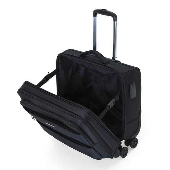 18" Laptop-Rollenaktenkoffer Schwarz, 1680D-Polyester, 4 Rollen, Businesstasche - Image 5