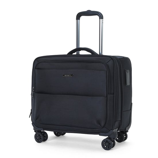 18" Laptop-Rollenaktenkoffer Schwarz, 1680D-Polyester, 4 Rollen, Businesstasche - Image 6
