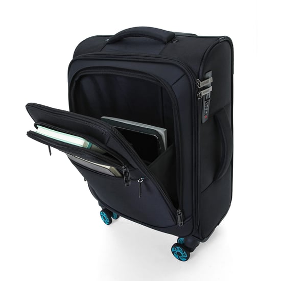 Weichschalenkoffer 1680D-Polyester Schwarz, 8 Rollen, TSA - Image 4